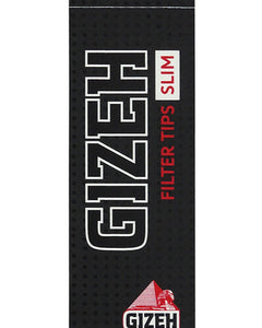Schwarze Gizeh-Filterspitzen schlankes Paket.